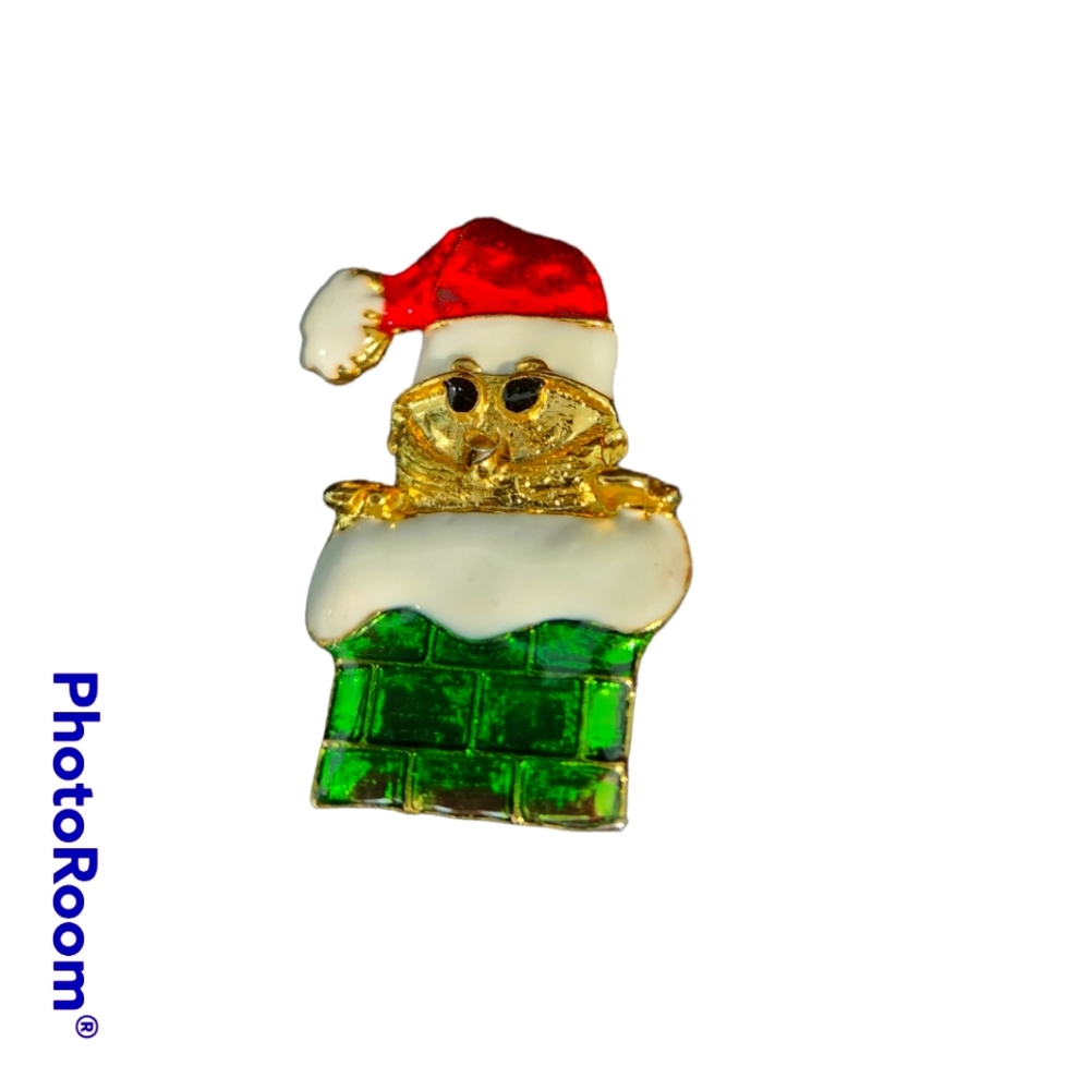 Santa Claus in the Chimney pin